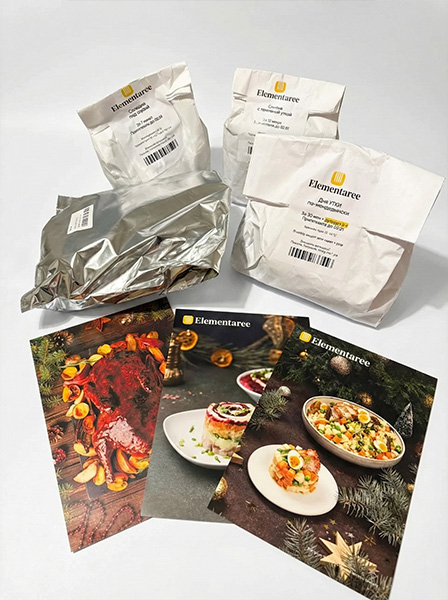 Упаковки с едой Elementaree и рецепты для приготовления